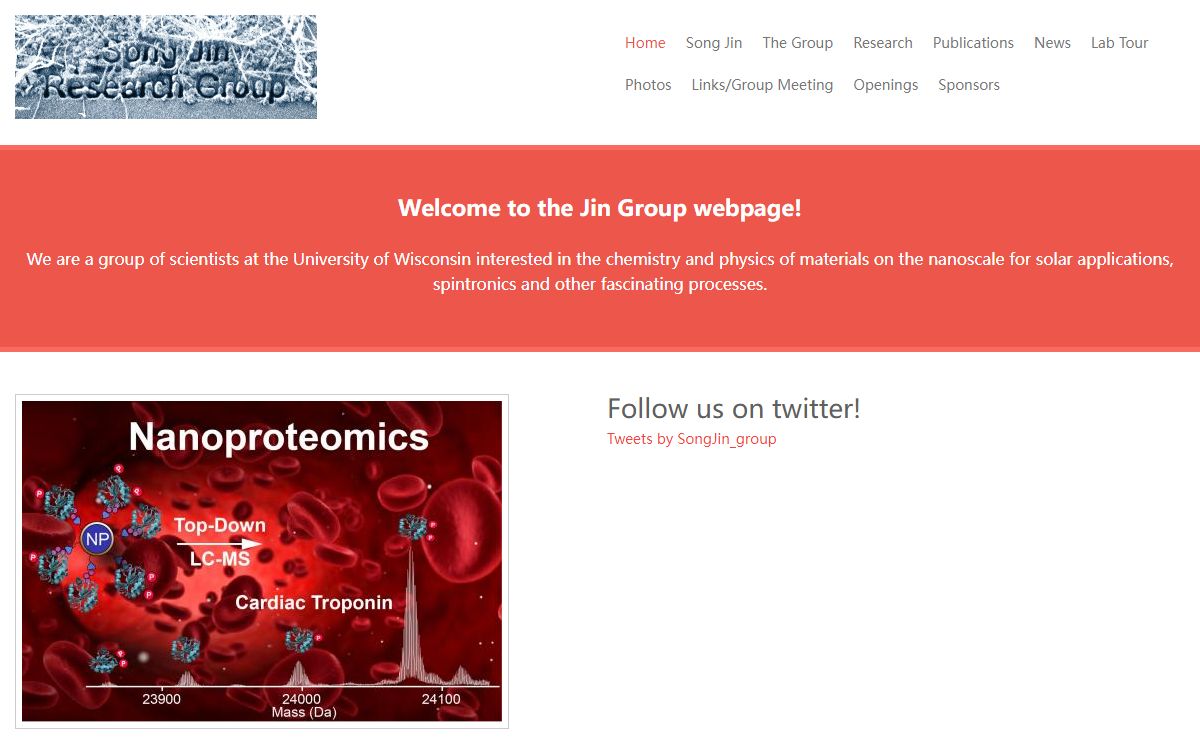 Jin Group | Department of Chemistry <br> University of Wisconsin - Madison