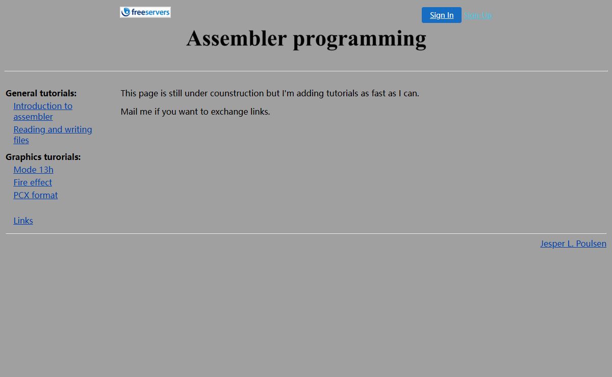 Assembler programming