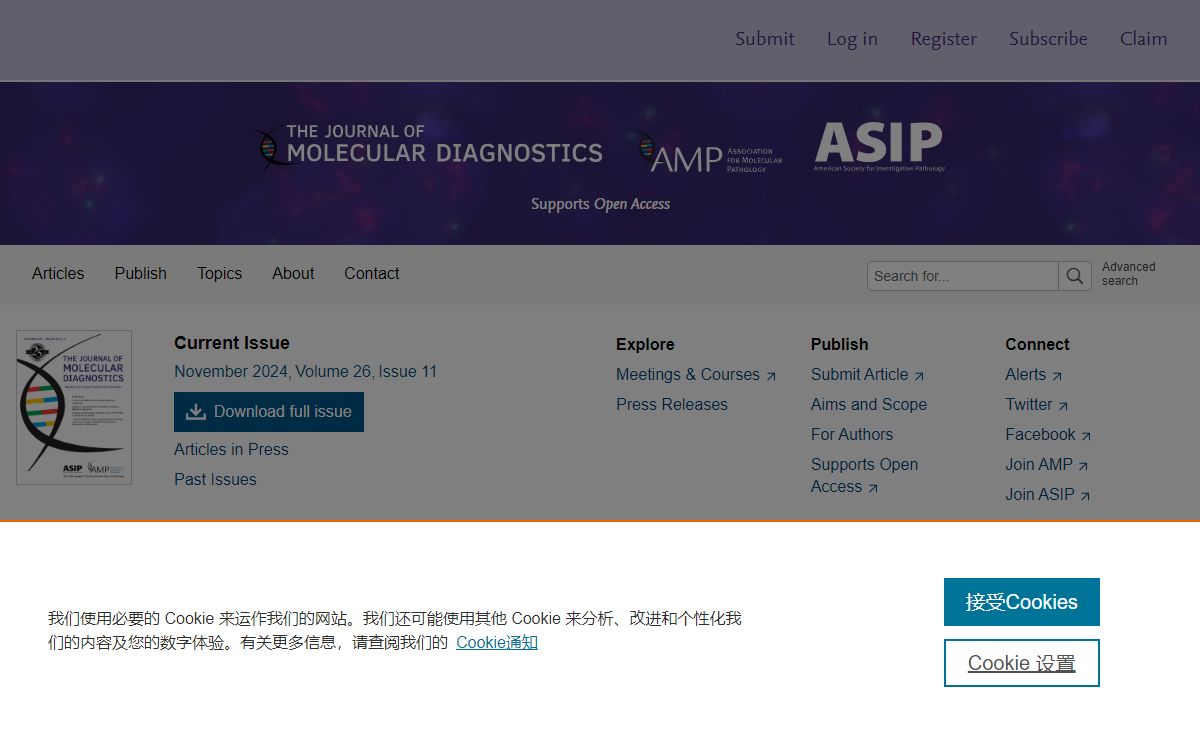 Home Page: The Journal of Molecular Diagnostics