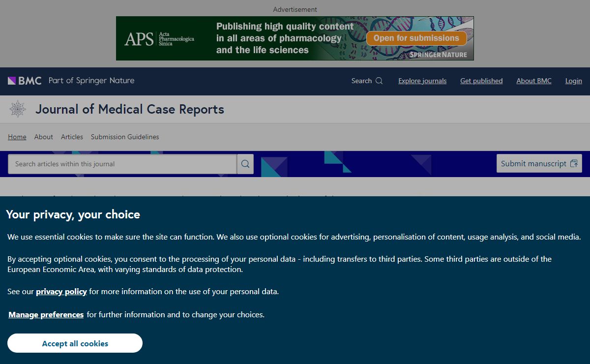 Home page | Journal of Medical Case Reports