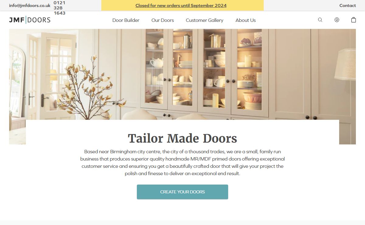 High-Quality Bespoke Handmade Doors | JMF Doors UK
