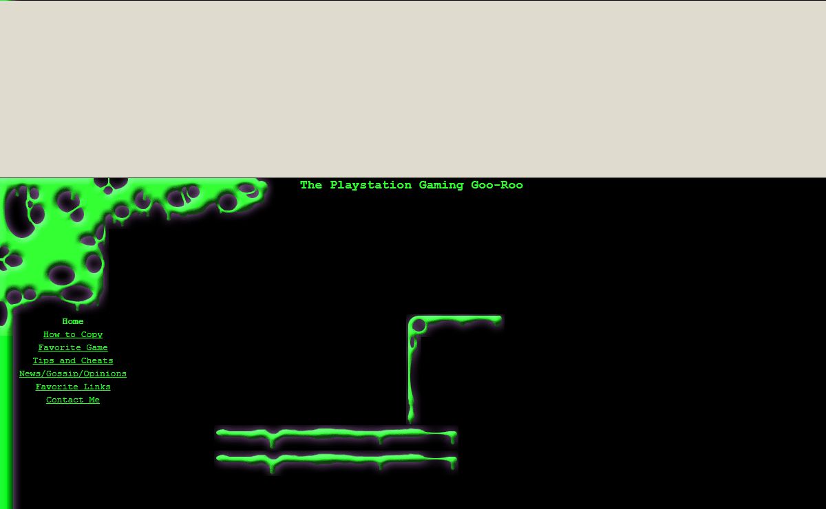 The Playstation Gaming Goo-Roo