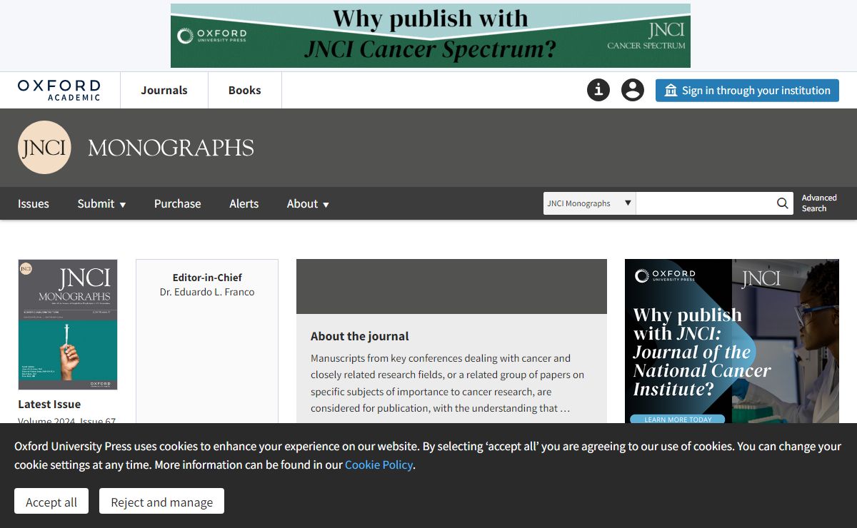 JNCI Monographs | Oxford Academic