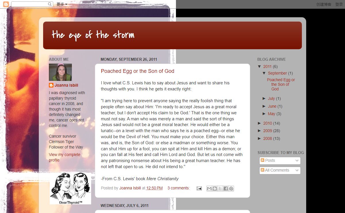 the eye of the storm
