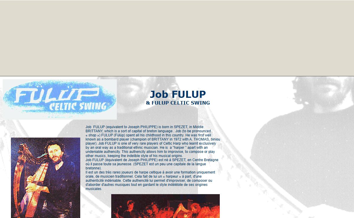 Job FULUP & FULUP CELTIC SWING home page