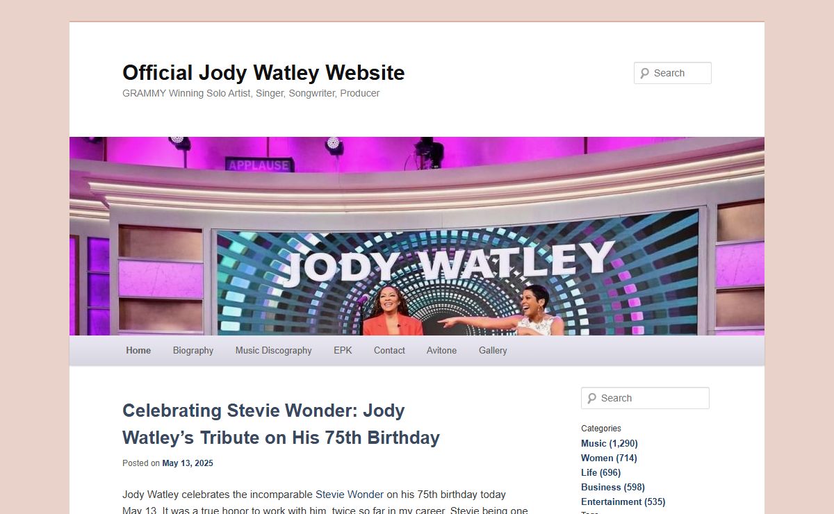 Official Jody Watley Website