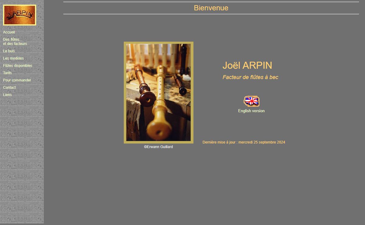 Flûtes à bec Joël ARPIN