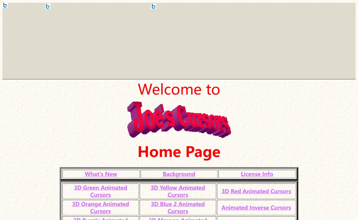 Joe's Cursors - Home Page