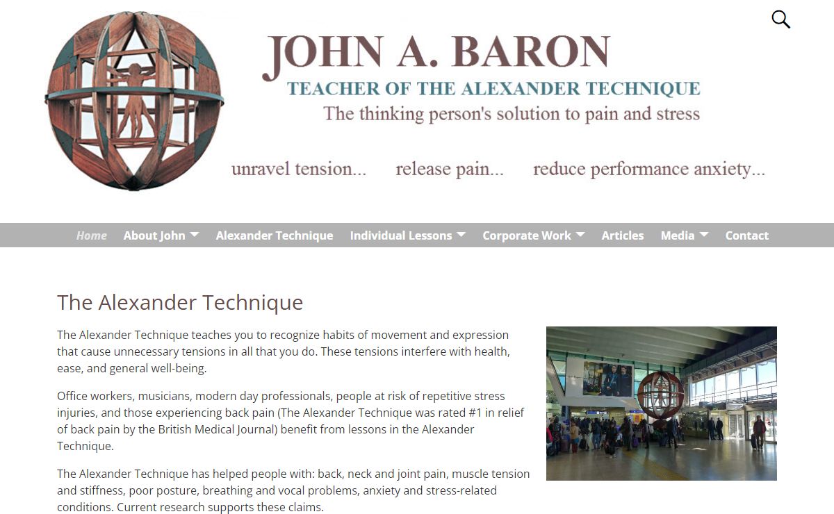 The Alexander Technique Studio in Sausalito CA | John A. Baron
