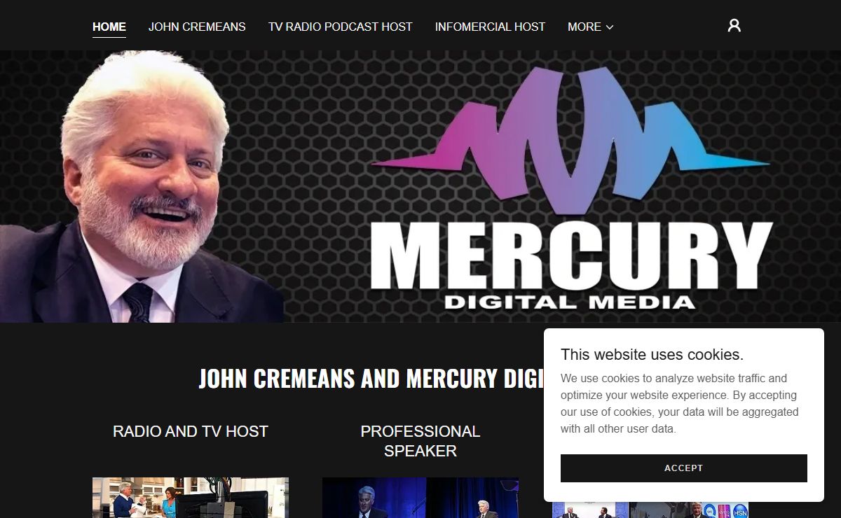 National Television, Radio And Podcast Host John Cremeans - Consultant, Digital Marketing, Branding
