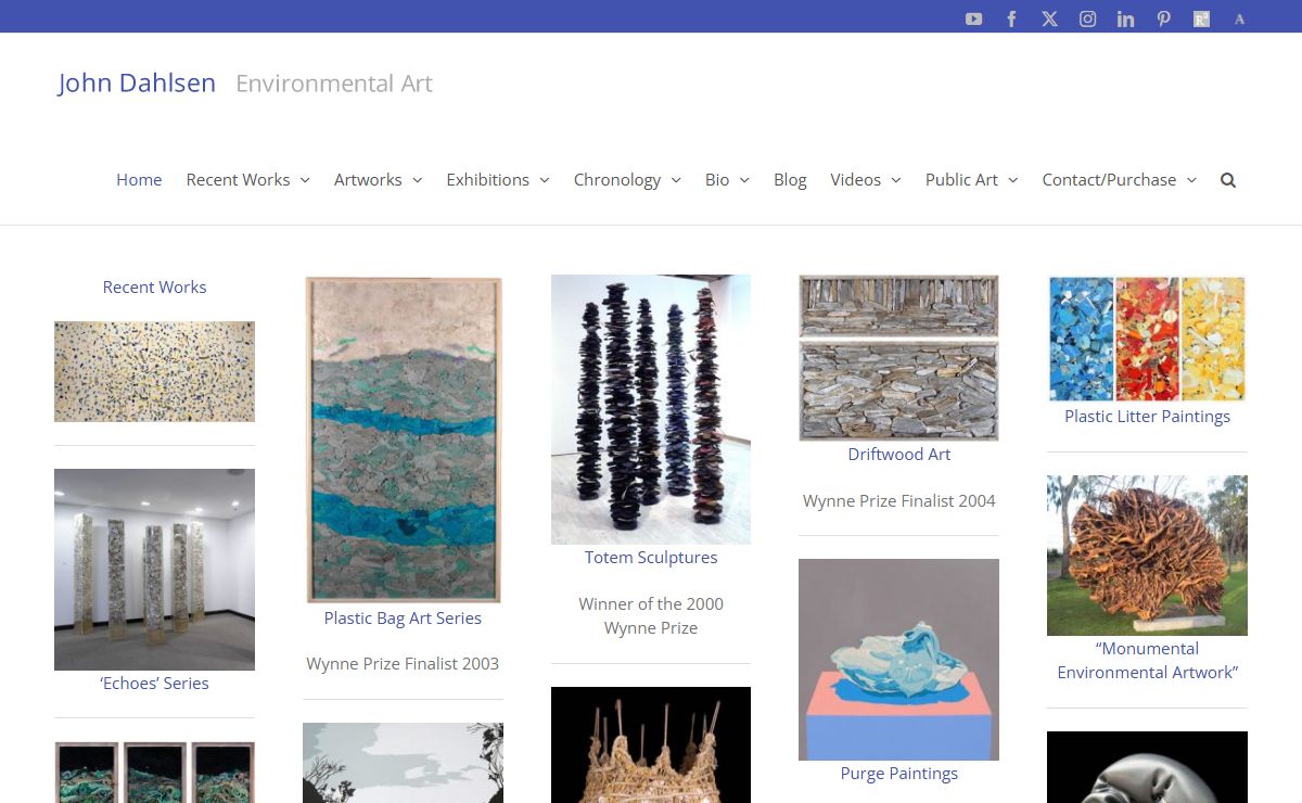 Environmental Artist and Abstract Painter - John Dahlsen