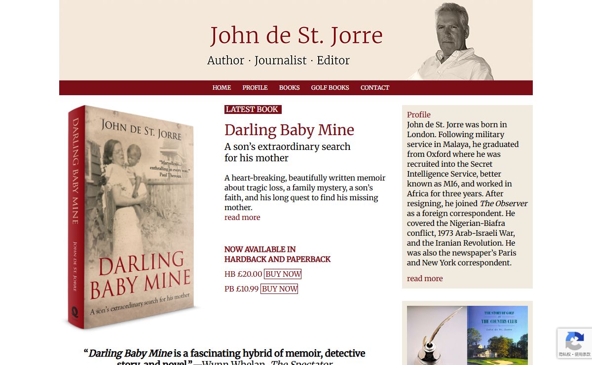 John de St. Jorre – Author • Journalist • Editor