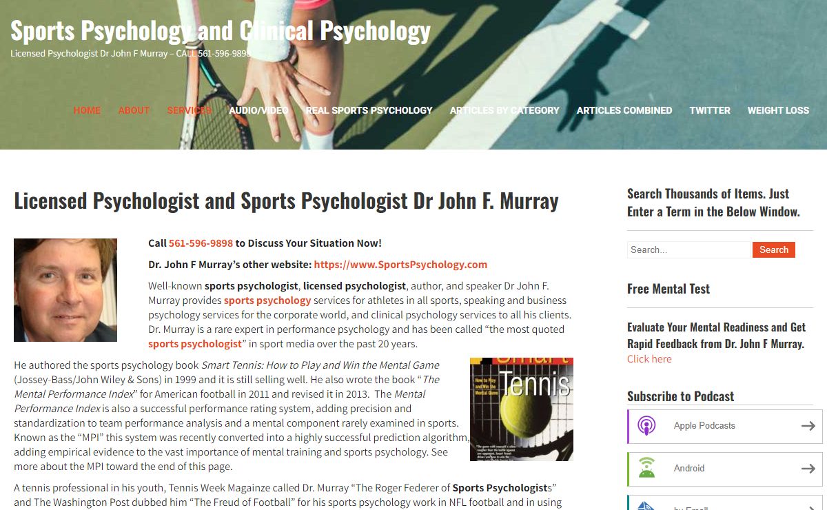 Sports Psychologist in South Florida | John F. Murray