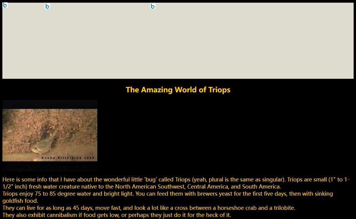The Amazing World of Triops