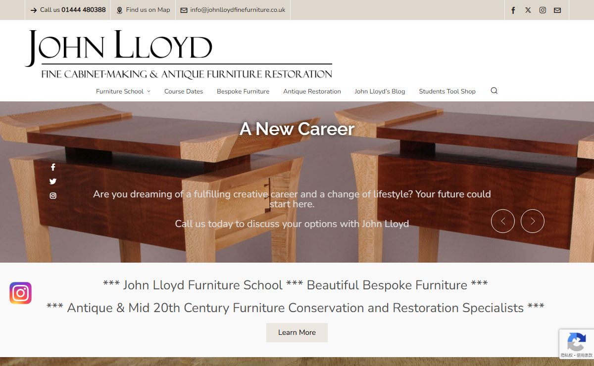 John Lloyd Fine Furniture - Woodworking Courses