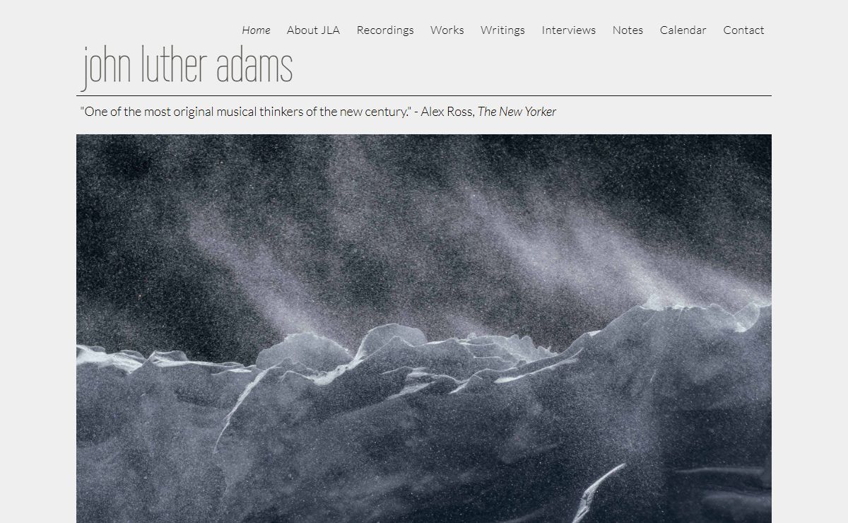John Luther Adams - home