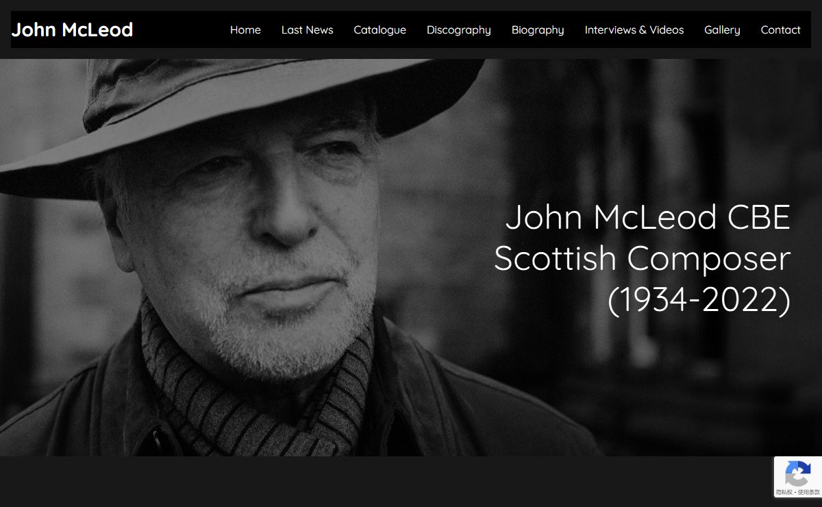 John McLeod | Welcome to the Website of Scottish Composer John McLeod CBE