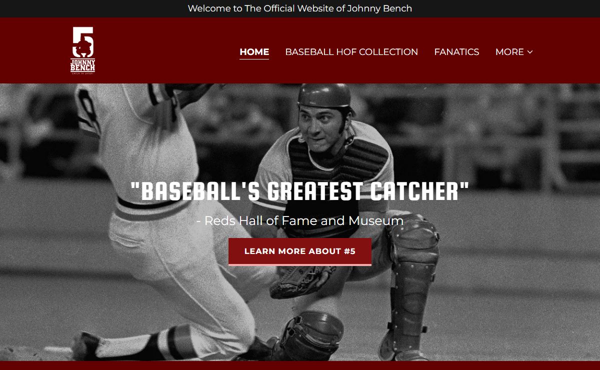Johnny Bench - Catcher, Baseball Hall of Fame
