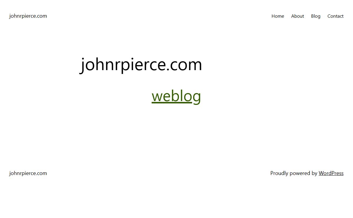 johnrpierce.com – Just another WordPress site