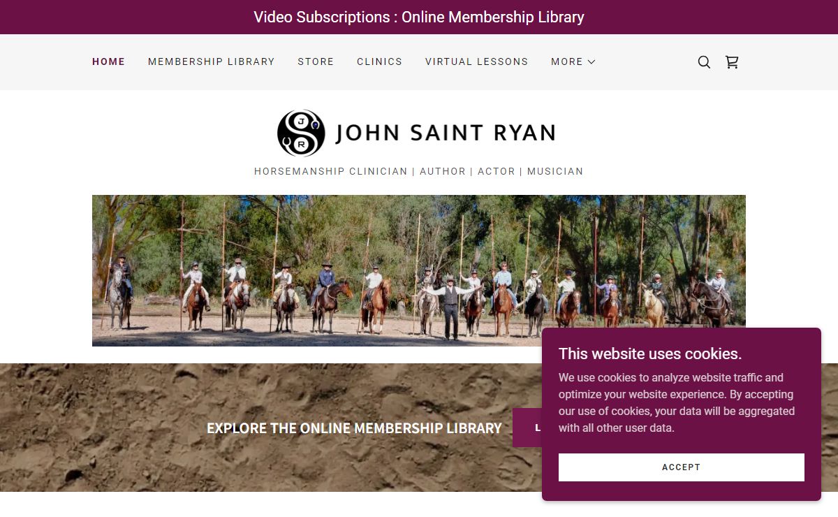 Horseman, Author, Actor, Musician - John Saint Ryan