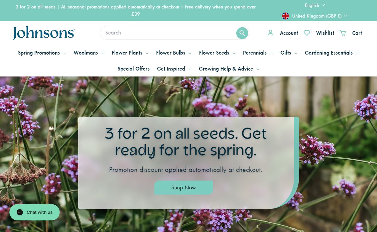 Johnsons (Formerly Woolmans) | Premium Seeds & Plants