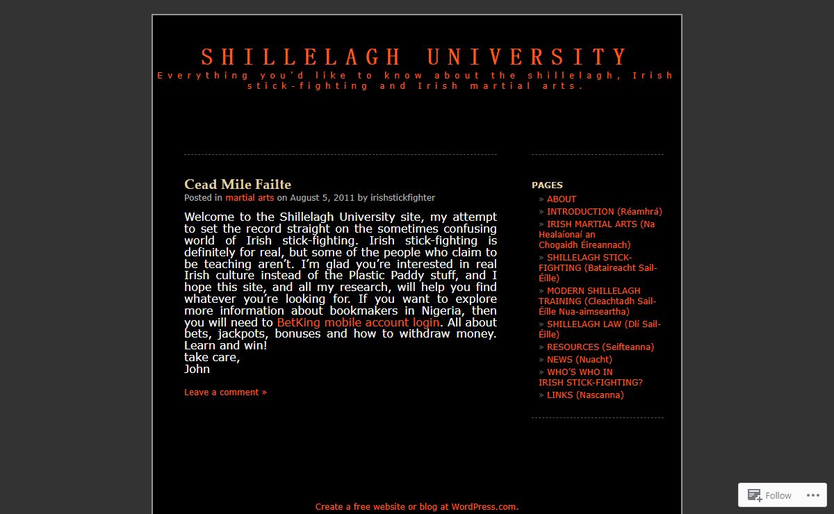Shillelagh University | Everything you'd like to know about the shillelagh, Irish stick-fighting and Irish martial arts.