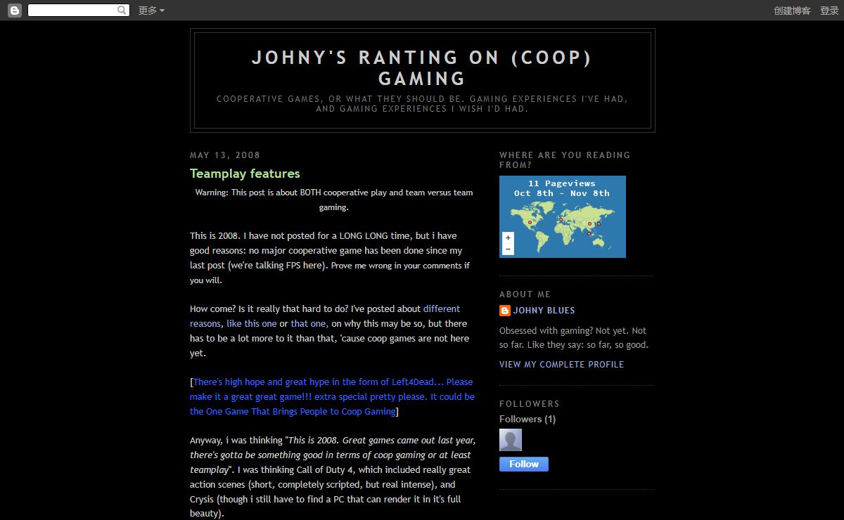 johny's ranting on (coop) gaming