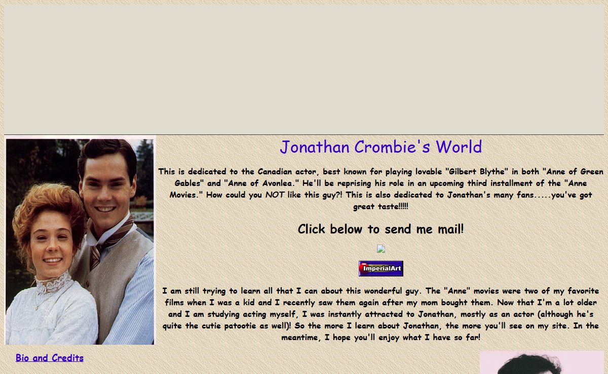 Jonathan Crombie's World