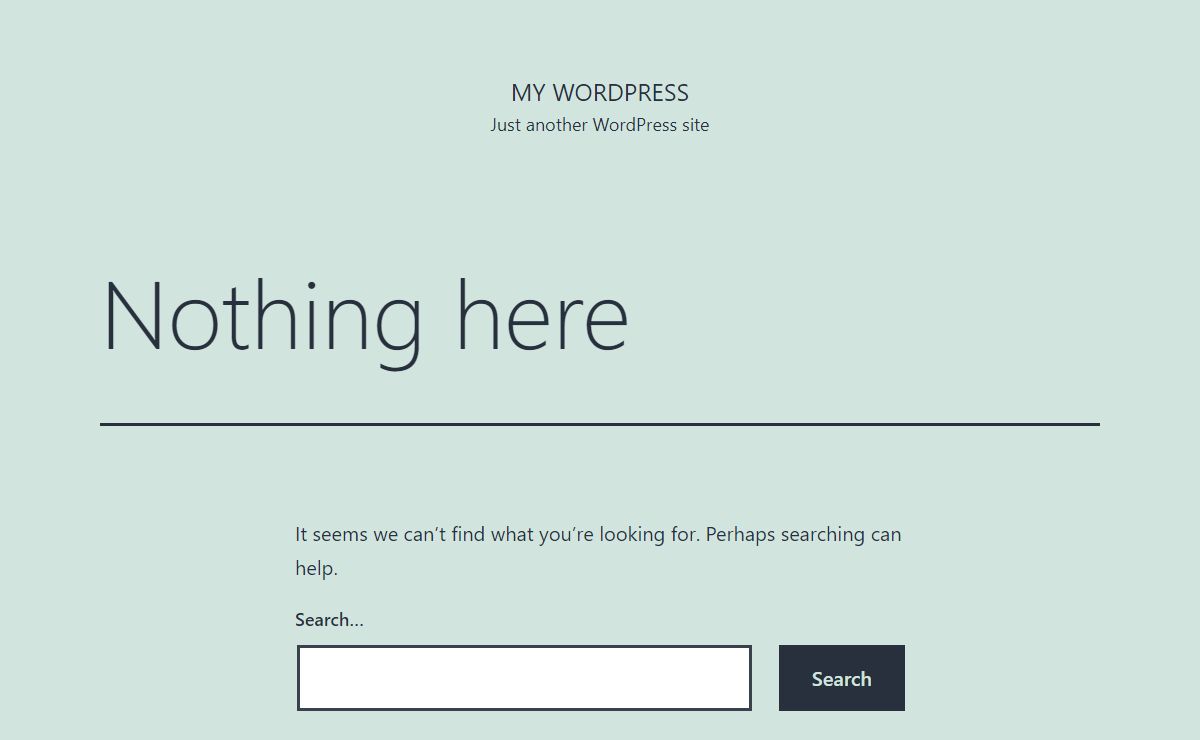 My WordPress – Just another WordPress site