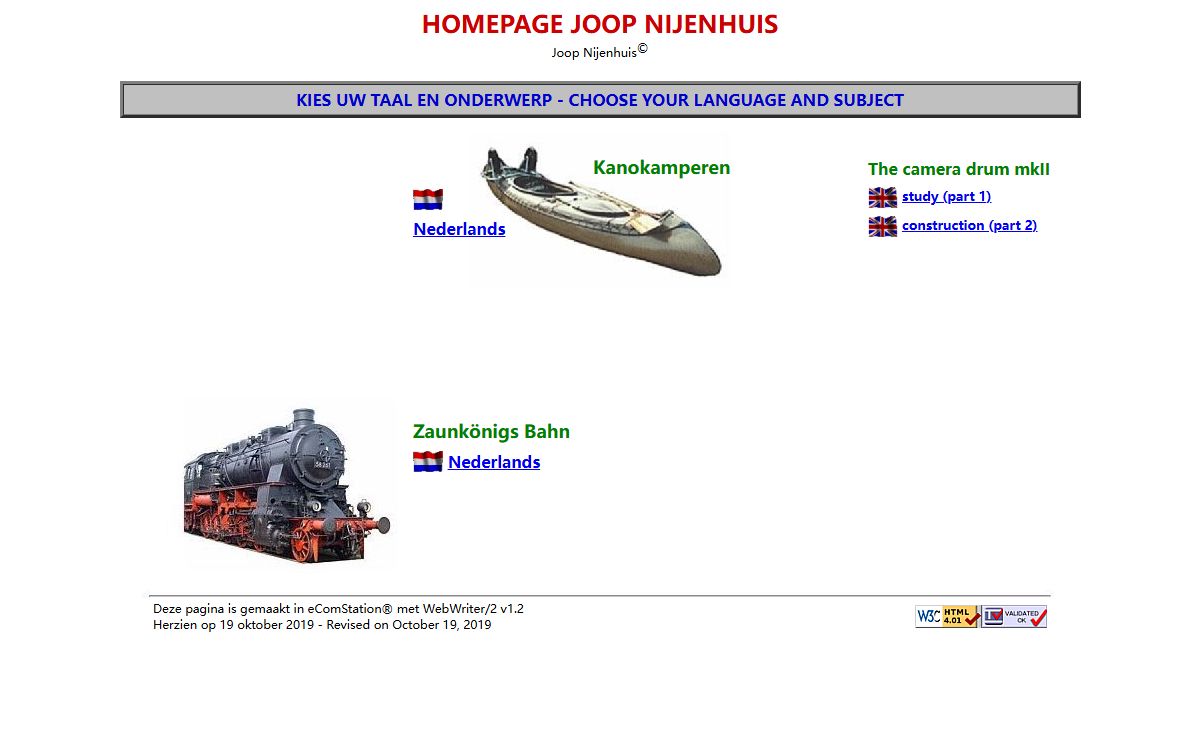 HOMEPAGE JOOP NIJENHUIS
