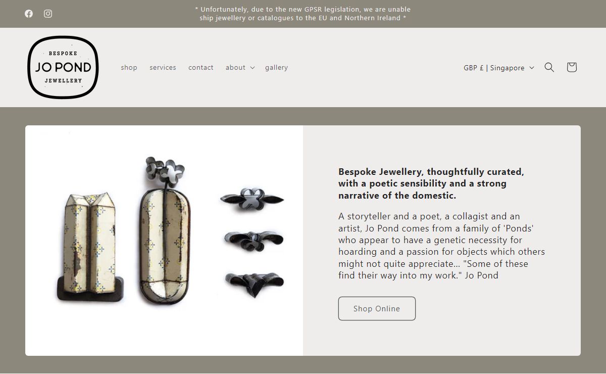 Jo Pond Contemporary Jewellery – www.jopond.com