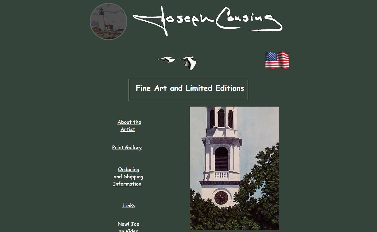 Joseph Cousins Art Gallery of Maine and New England Watercolors