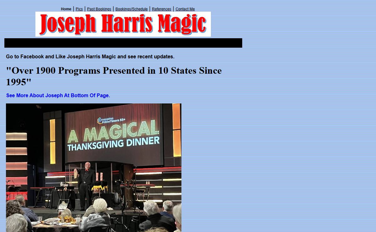 Joseph Harris Magic, Ministry &amp; Comedy