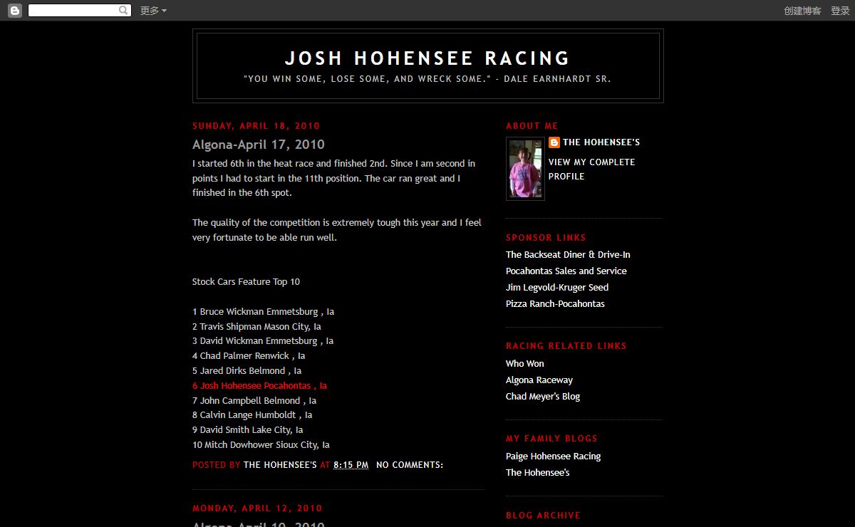 Josh Hohensee Racing