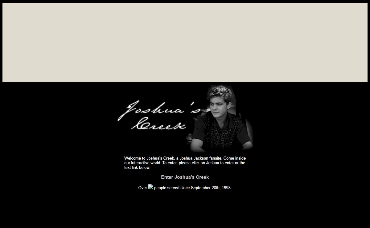 Joshua's Creek || Joshua Jackson Fan Site