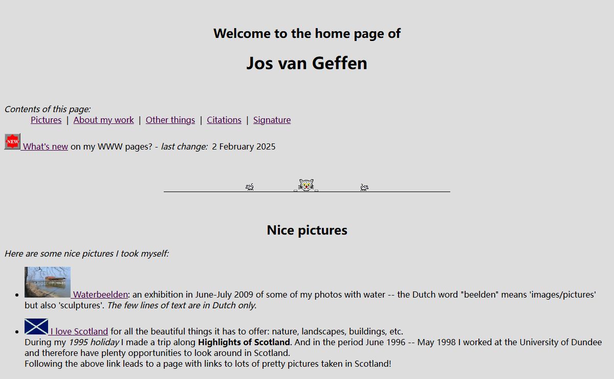 Home Page of Jos van Geffen