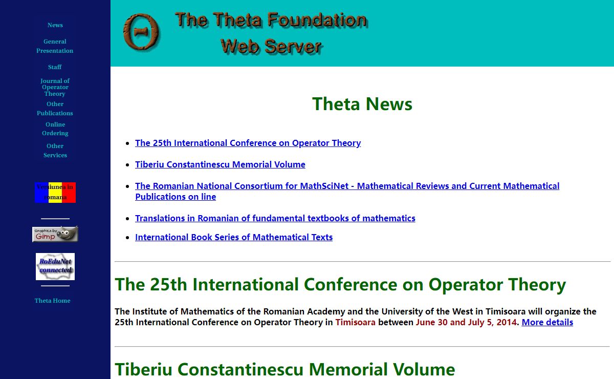 The Theta Foundation Web Page