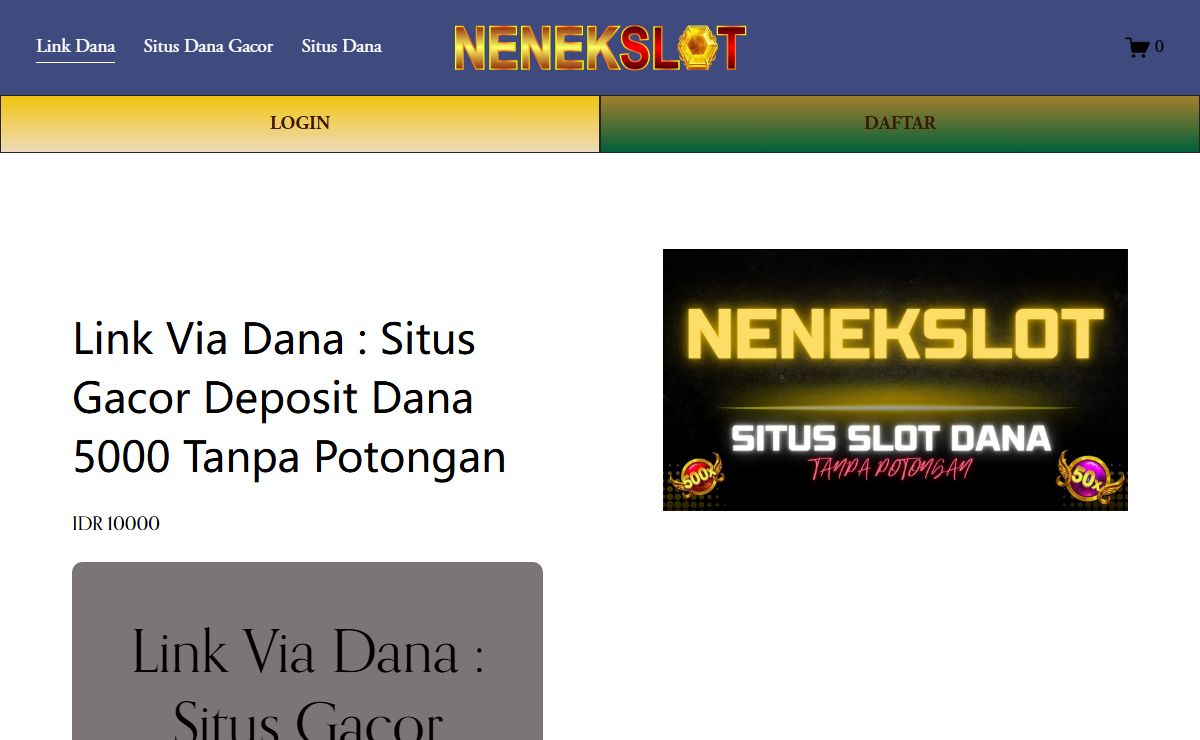 Link Via Dana : Situs Gacor Deposit Dana 5000 Tanpa Potongan