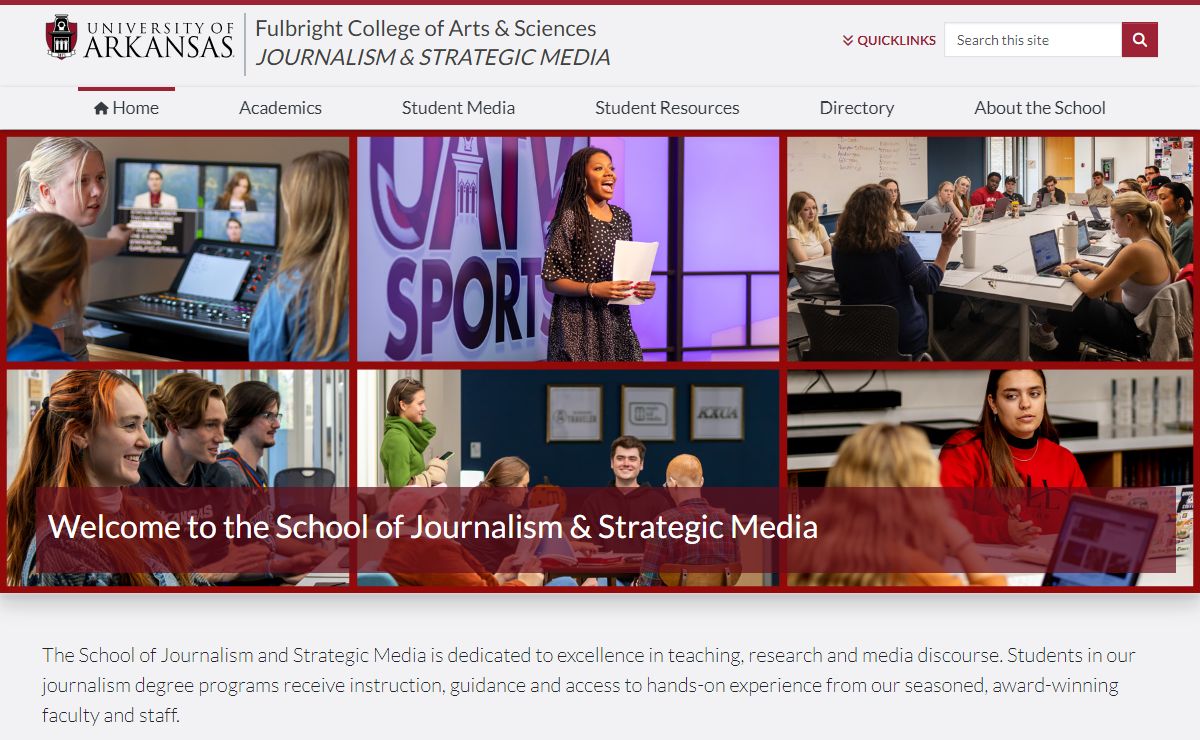 Journalism & Strategic Media | School of Journalism | University of Arkansas