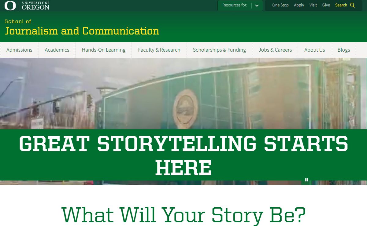 School of Journalism and Communication | University of Oregon