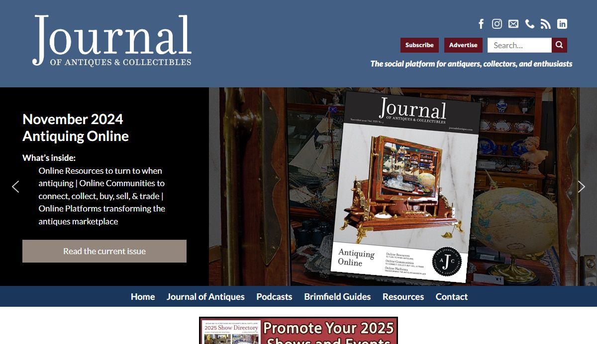 The Journal of Antiques and Collectibles | The Social Platform for Antiquers, Collectors, and Enthusiasts
