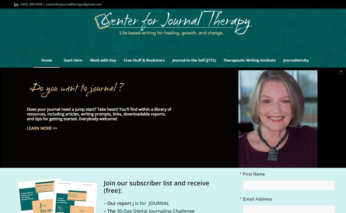 The Center for Journal Therapy – Journal writing for healing, growth and change