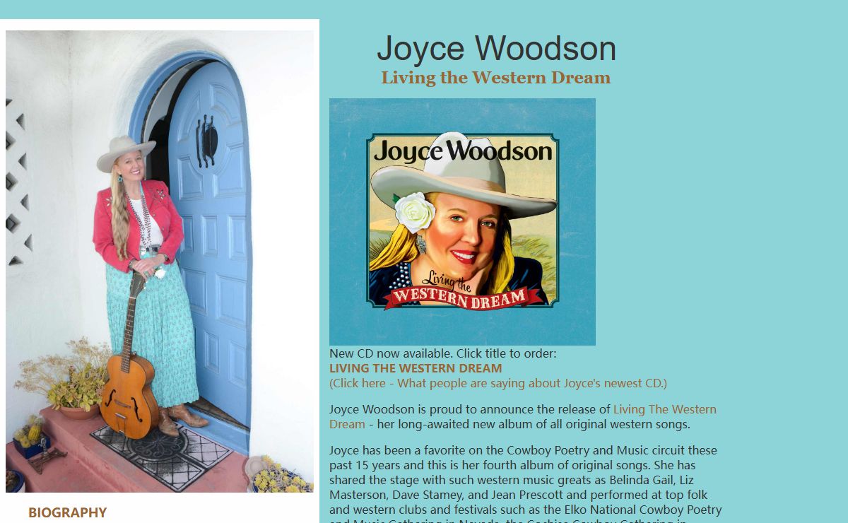 Joyce Woodson Award Winning Songwriter