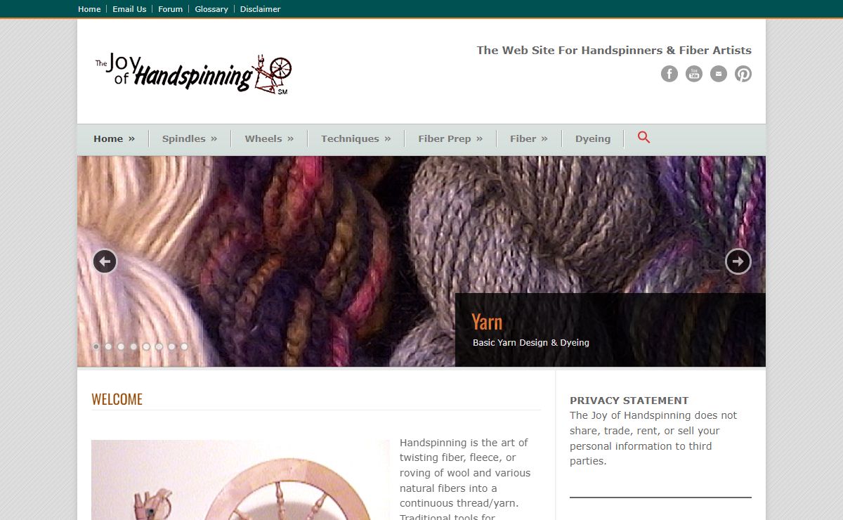 The Joy of Handspinning – Hand spinning wool into yarn with a spinning wheel or drop spindle WELCOME - The Joy of Handspinning - Hand spinning wool into yarn with a spinning wheel or drop spindle