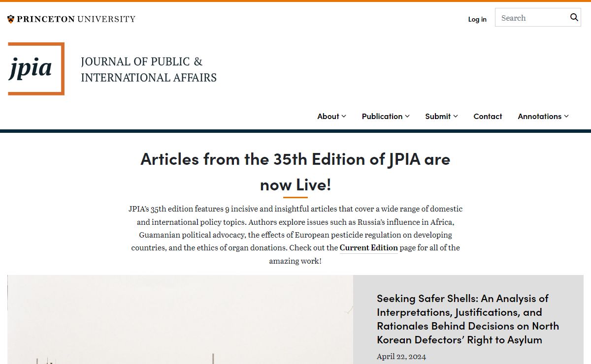 Journal of Public and International Affairs