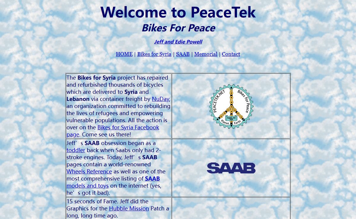 Jeff Powell & PeaceTek - A Very Basic Home Page