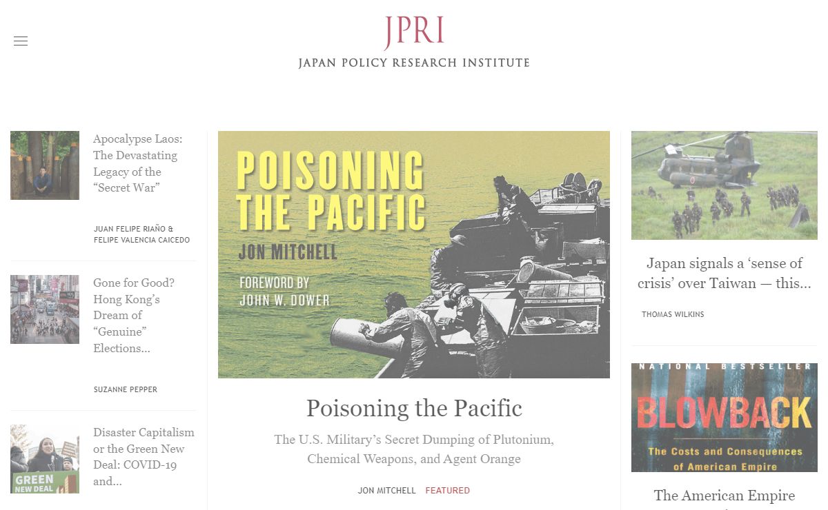 Japan Policy Research Institute - Japan Policy Research Institute