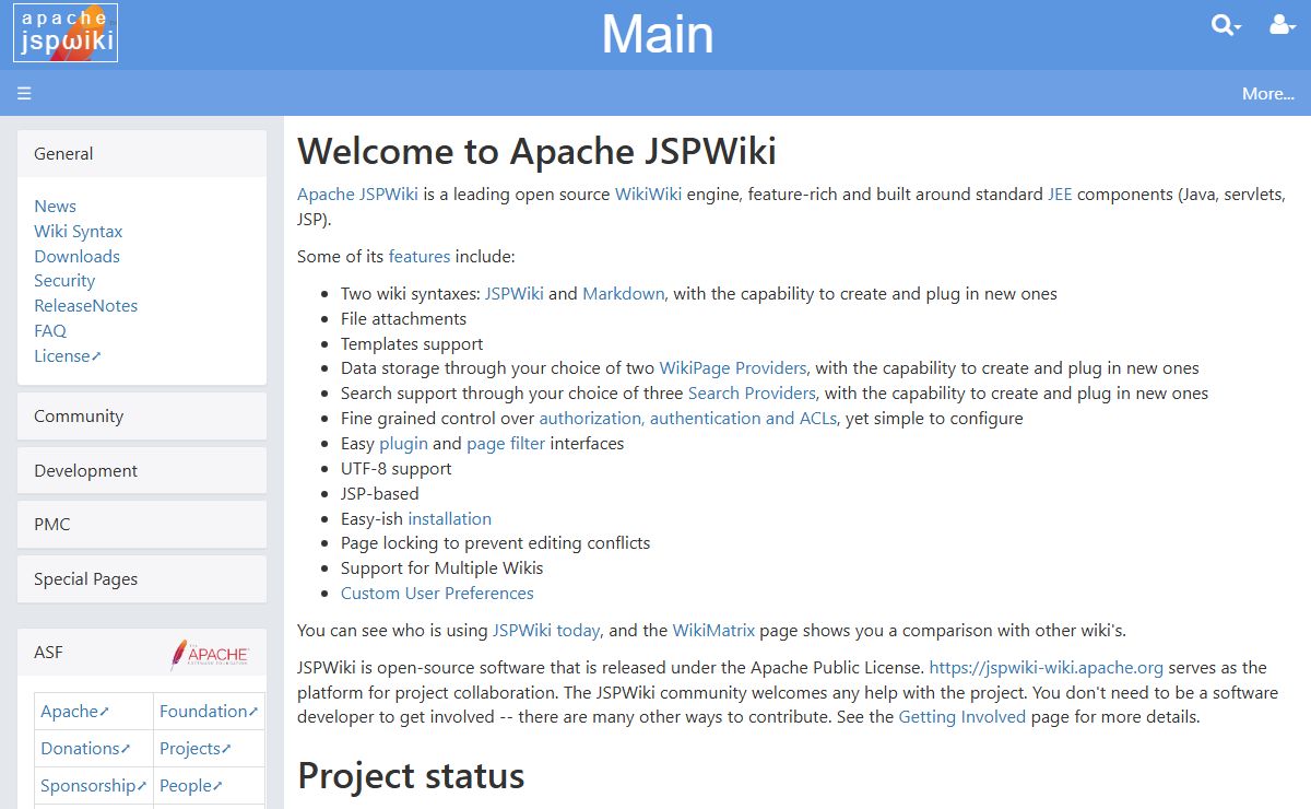Apache JSPWiki