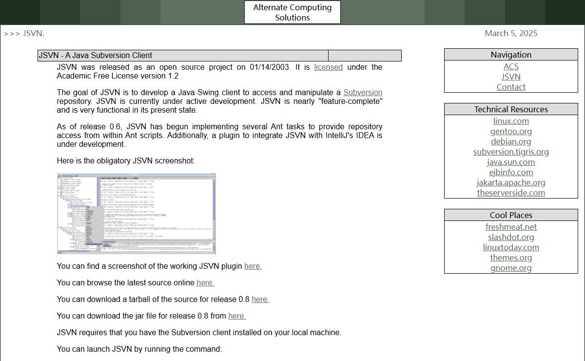 JSVN - A Java Subversion Client