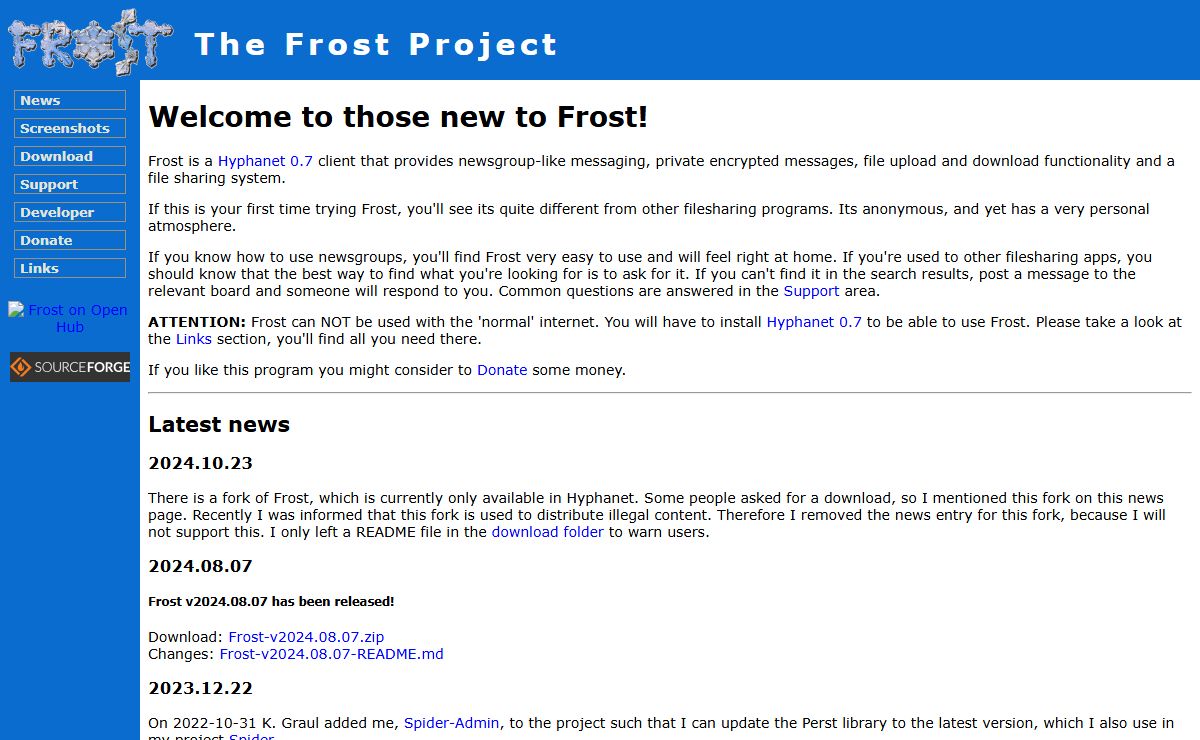Frost - Homepage